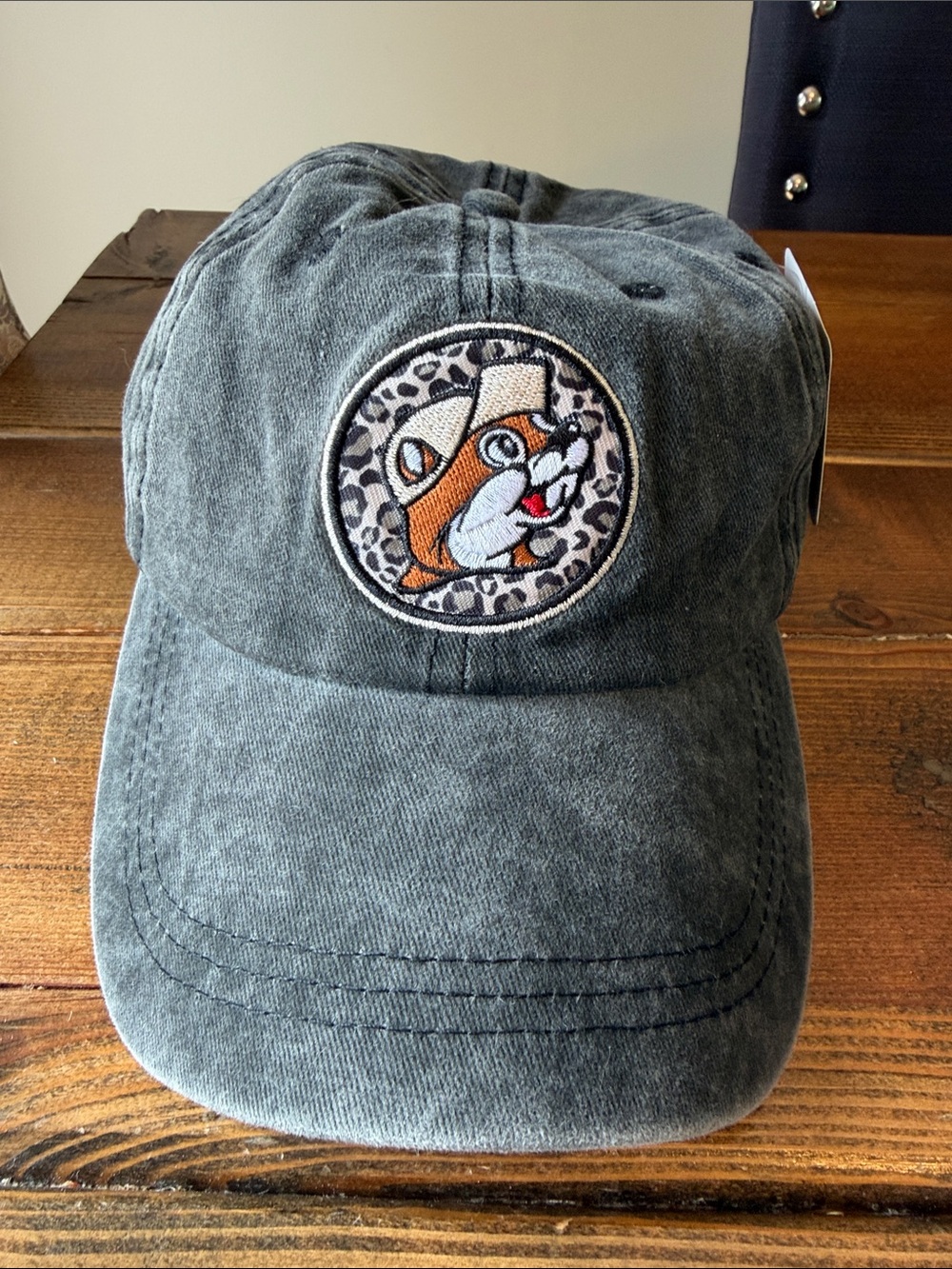 Buc-ee’s Black Washed Leopard Hat